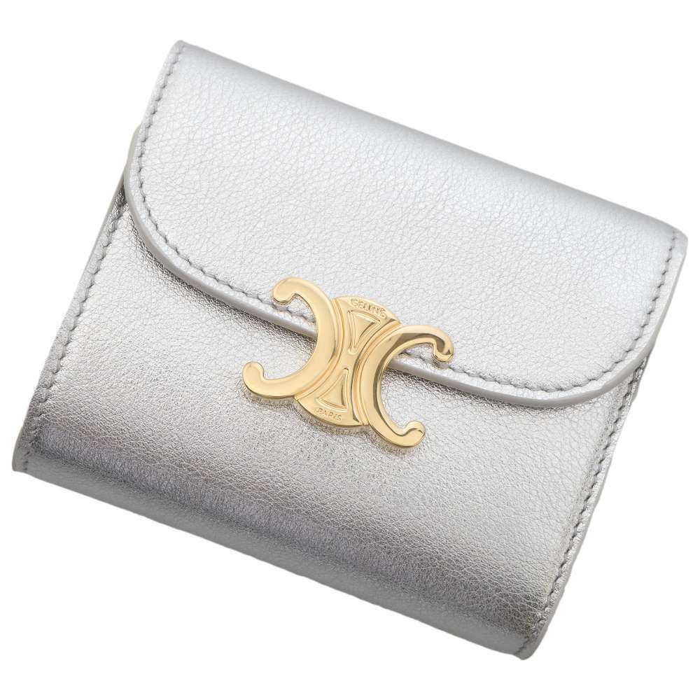 Celine Triomphe Flap Wallet Leather